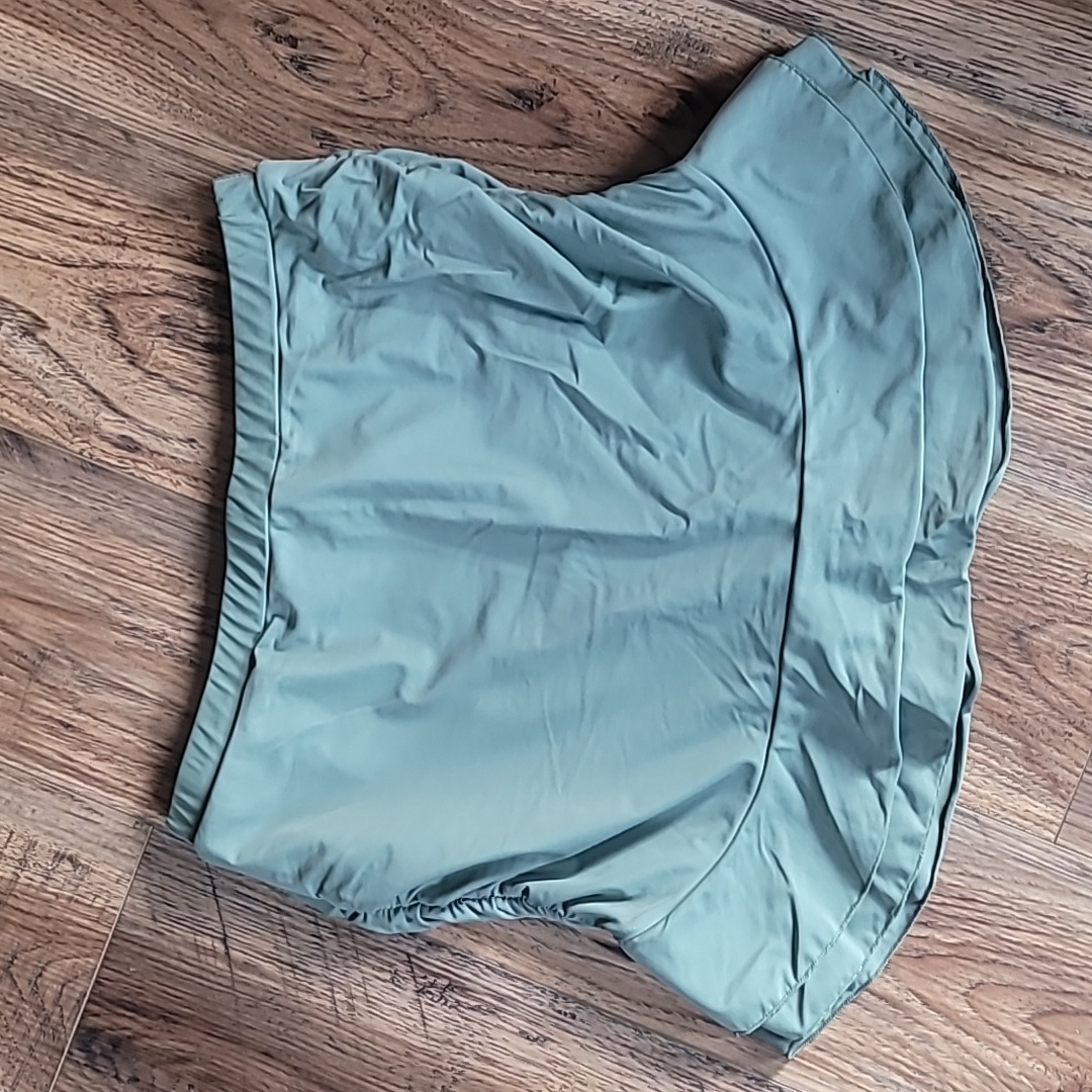 Flirty Swim Skort, Size 18, Sage Green, Cinched Sides